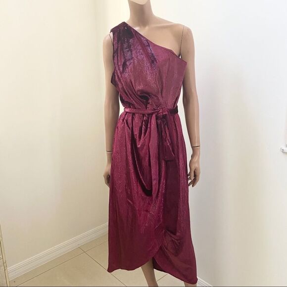 NEW Ted Baker Abinaa one shoulder midi dress XXL - Picture 4 of 16